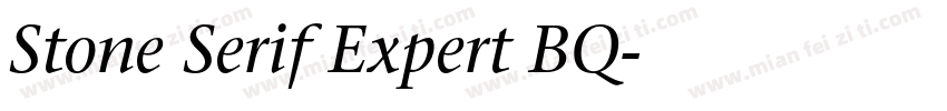 Stone Serif Expert BQ字体转换